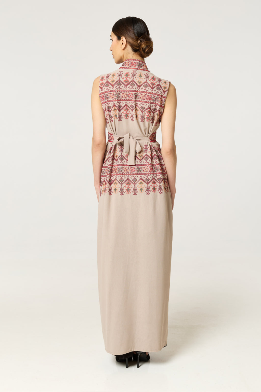 Cream Tatreez Kaftan