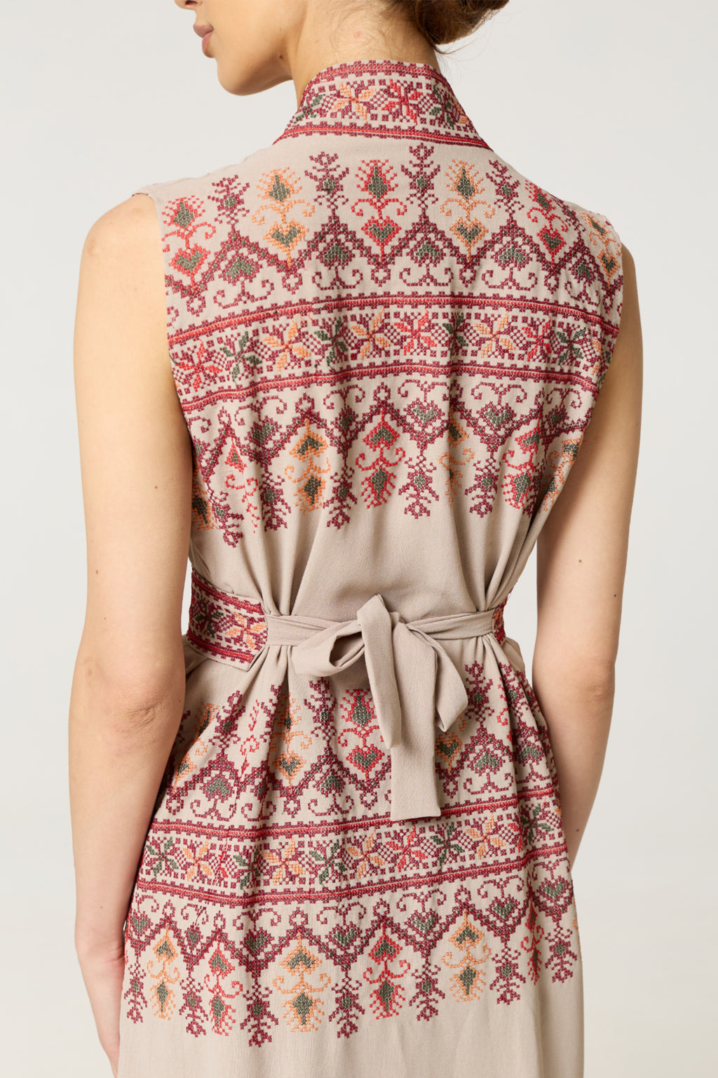 Cream Tatreez Kaftan