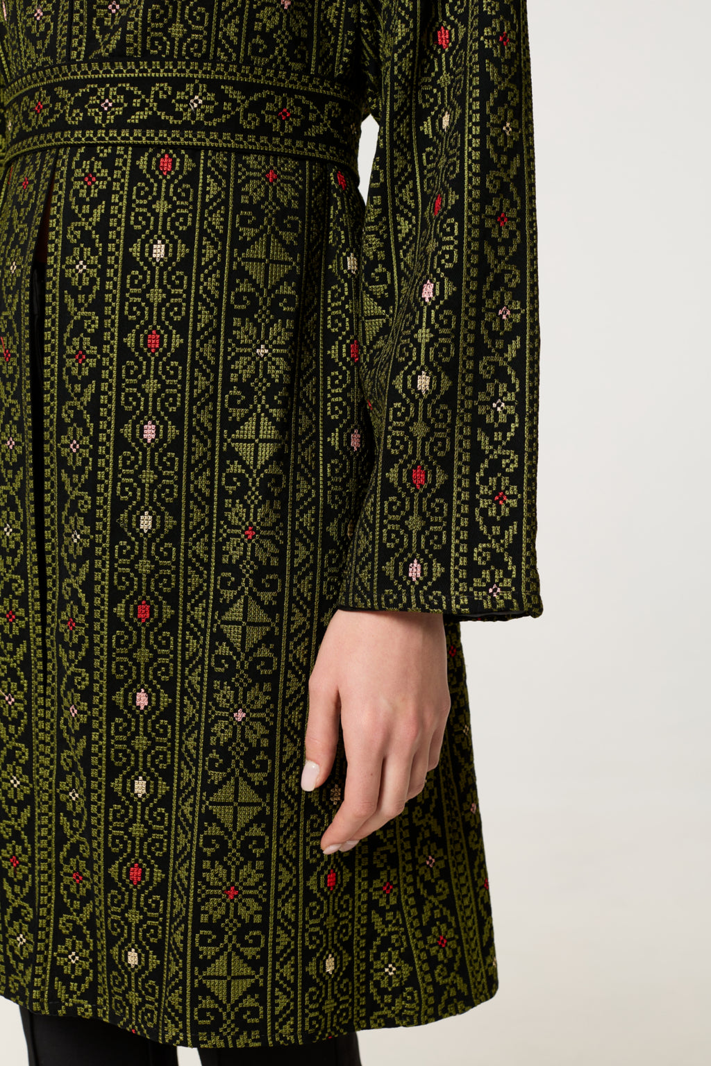 Green Tatreez Jacket